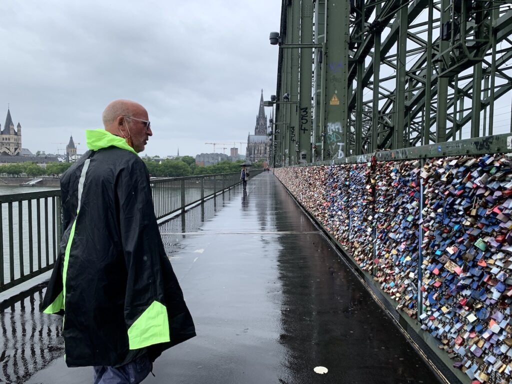 Liebesschlösser an der Hohenzollernbrücke in Köln