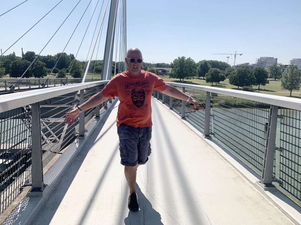 Passerelle des Deux Rives (Brücke der zwei Ufer) zwischen Strasbourg und Kehl