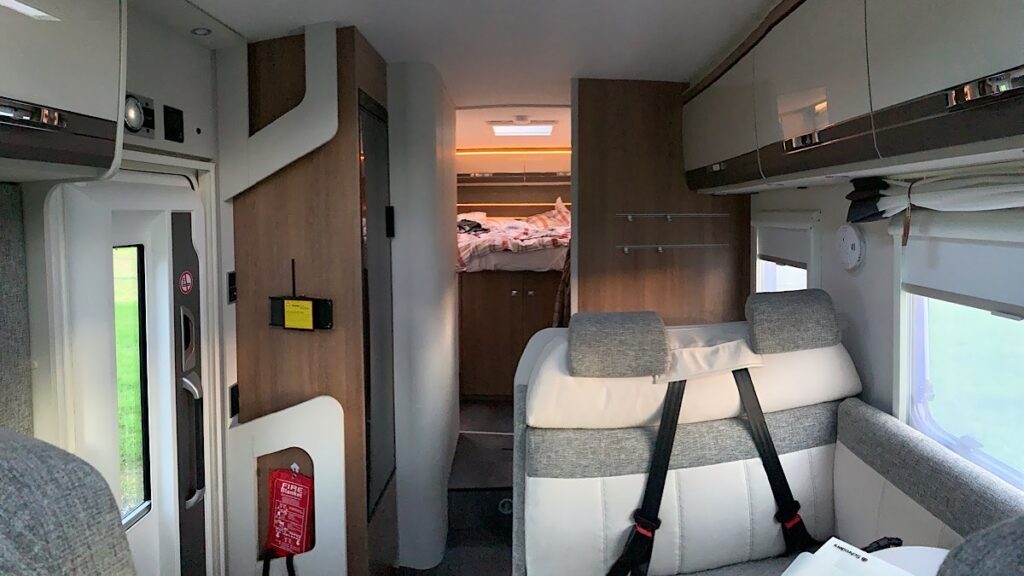 Wohnmobil Fiat Ducato Sicht nach hinten