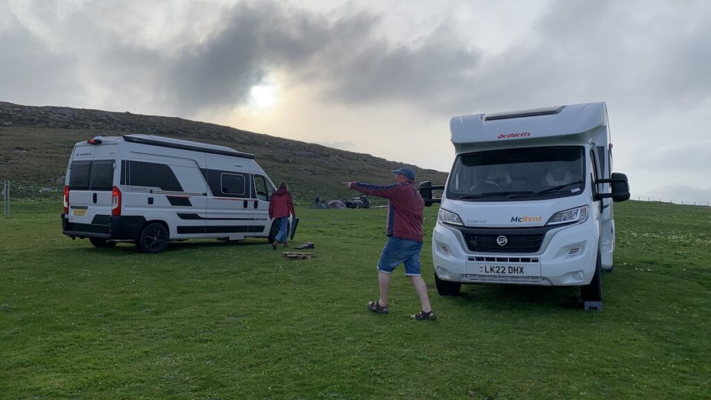 Wohnmobile in Barra auf Scurrival Campsite