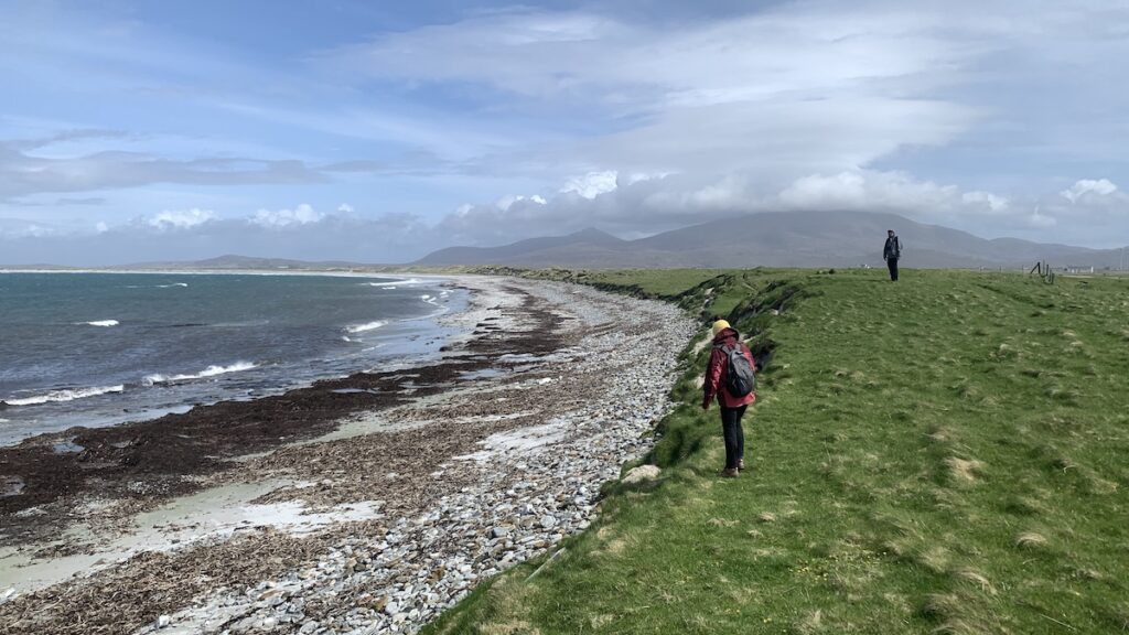 South uist spaziergang strand corran ormiclate