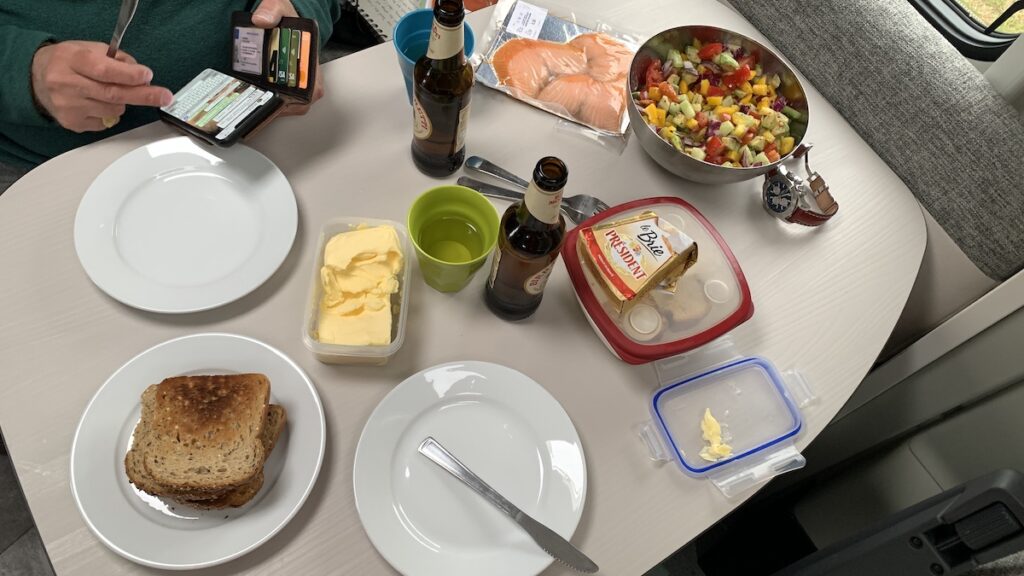 reste essen im Wohnmobil